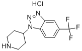 Structure of 1-PIPERIDIN-4-YL-5-(TRIFLUOROMETHYL)-1H-1,2,3-BENZOTRIAZOLE HYDROCHLORIDE