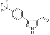 Structure of 3-[4-(TRIFLUOROMETHYL)PHENYL]-1H-PYRAZOLE-4-CARBALDEHYDE