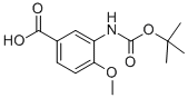 Structure of Benzoic acid,3-[[(1,1-dimethylethoxy)carbonyl]amino]-4-methoxy-