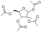 Structure of (3R,4R,5R)-5-(acetoxymethyl)-3-methyltetrahydrofuran-2,3,4-triyl triacetate