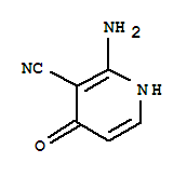 Structure of 3-Pyridinecarbonitrile,2-amino-1,4-dihydro-4-oxo-