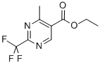 Structure of ETHYL-2-TRIFLUOROMETHYL-4-METHYL-5-PYRIMIDINE CARBOXYLATE