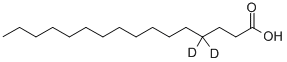HEXADECANOIC-4,4-D2 ACID结构式