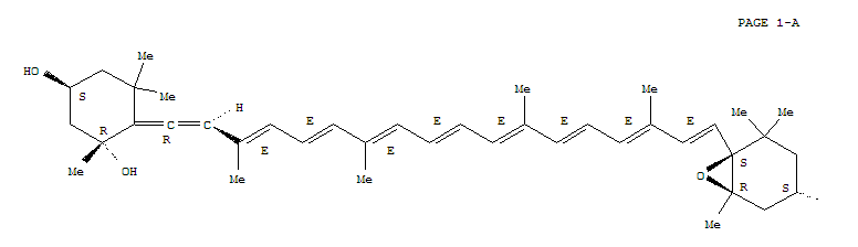NEOXANTHIN结构式