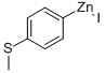 Structure of 4-(METHYLTHIO)PHENYLZINC IODIDE