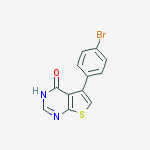 Structure of 5-(4-Bromo-phenyl)-3H-thieno[2,3-d]pyrimidin-4-one