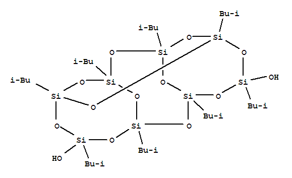 Structure of 1 3 5 7 9 11-OCTAISOBUTYLTETRACYCLO