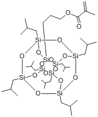 Structure of PSS-(1-PROPYLMETHACRYLATE)-HEPTAISOBUTY&