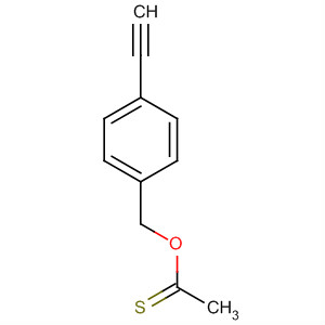 Structure of Ethanethioic acid, S-[(4-ethynylphenyl)methyl] ester