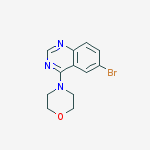 6-Bromo-4-(4-morpholinyl)quinazoline结构式