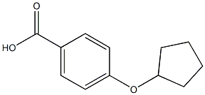 Structure of Benzoic acid, 4-(cyclopentyloxy)-
