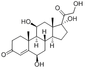 Chemical structure of 6BETA-HYDROXYCORTISOL