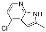 Structure of 1H-Pyrrolo[2,3-b]pyridine, 4-chloro-2-methyl-