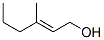 Chemical structure of (E)-3-Methyl-2-hexen-1-ol