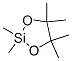 Structure of 2,2,4,4,5,5-hexamethyl-1,3-dioxa-2-silacyclopentane