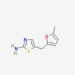 Structure of 5-[(5-METHYL-2-FURYL)METHYL]-1,3-THIAZOL-2-AMINE 95%