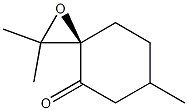 Structure of 1-Oxaspiro[2.5]octan-4-one, 2,2,6-trimethyl-, (6R)-