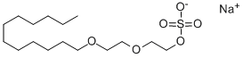Structure of Sodium 2-(2-dodecyloxyethoxy)ethyl sulphate