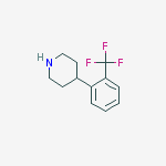 Structure of 4-[2-(trifluoromethyl)phenyl]piperidine