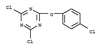 Structure of 2,4-DICHLORO-6-(P-CHLOROPHENOXY)-S-TRIAZINE