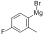 Structure of 4-FLUORO-2-METHYLPHENYLMAGNESIUM BROMIDE