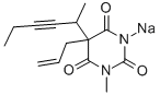 Structure of methohexital sodium