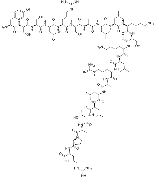 Structure of (TYR0)-KALIURETIC PEPTIDE (HUMAN)