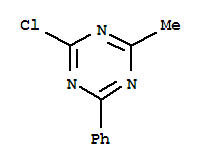 2-CHLORO-4-METHYL-6-PHENYL-S-TRIAZINE结构式
