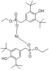 Structure of Nickel bis[monoethyl(3,5-di-tert-butyl-4-hydroxylbenzyl)phosphonate]