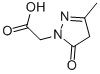 4,5-dihydro-3-methyl-5-oxo-1H-pyrazole-1-acetic acid结构式
