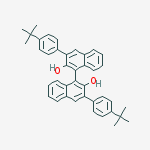 S-3,3'-Bis(4-(1,1-dimethylethyl)phenyl)-1,1'-bi-2-naphthol结构式