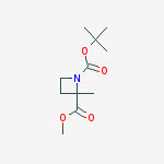 METHYL 1-BOC-2-METHYLAZETIDINE-2-CARBOXYLATE结构式