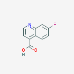 Structure of 4-Quinolinecarboxylic acid, 7-fluoro-