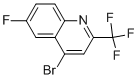 Structure of 4-BROMO-6-FLUORO-2-(TRIFLUOROMETHYL)QUINOLINE