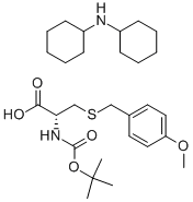Structure of BOC-S-(4-METHOXYBENZYL)-L-CYSTEINE DICYCLOHEXYLAMINE SALT