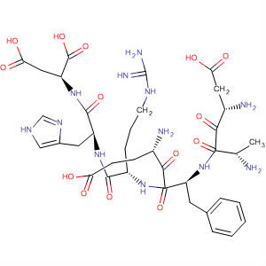 Structure of L-Aspartic acid,L-a-aspartyl-L-alanyl-L-a-glutamyl-L-phenylalanyl-L-arginyl-L-histidyl-