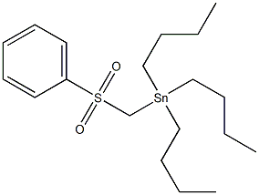 Structure of tributyl[(phenylsulfonyl)methyl]stannane