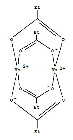 Structure of di-μ-propionato-bis
