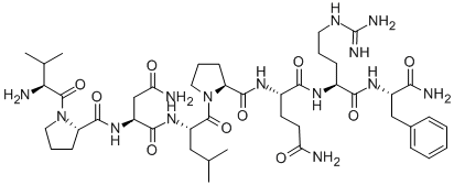 Structure of NEUROPEPTIDE NPVF FRAGMENT AMIDE [HOMO SAPIENS]