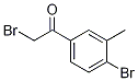 4-溴-3-甲基-溴代苯乙酮结构式