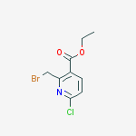 ethyl 2-(bromomethyl)-6-chloronicotinate结构式
