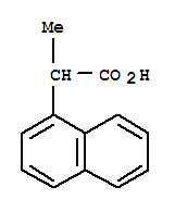 Structure of 1-Naphthaleneacetic acid, alpha-methyl-