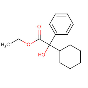 Structure of Benzeneacetic acid, a-cyclohexyl-a-hydroxy-, ethyl ester