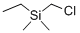 Structure of (Chloromethyl)dimethylethylsilane