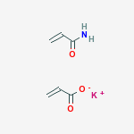 Structure of POLY(ACRYLIC ACID-CO-ACRYLAMIDE), POTASSIUM SALT