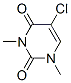 5-氯-1,3-二甲基嘧啶-2,4(1H,3H)-二酮结构式