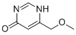Structure of 4(3H)-Pyrimidinone,6-(methoxymethyl)-