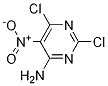 Structure of 2,6-dichloro-5-nitropyrimidin-4-amine