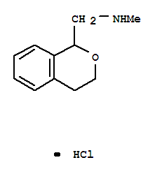 1H-2-Benzopyran-1-methanamine,3,4-dihydro-N-methyl-, hydrochloride (1:1)结构式