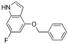 Structure of 1H-Indole, 6-fluoro-4-(phenylMethoxy)-